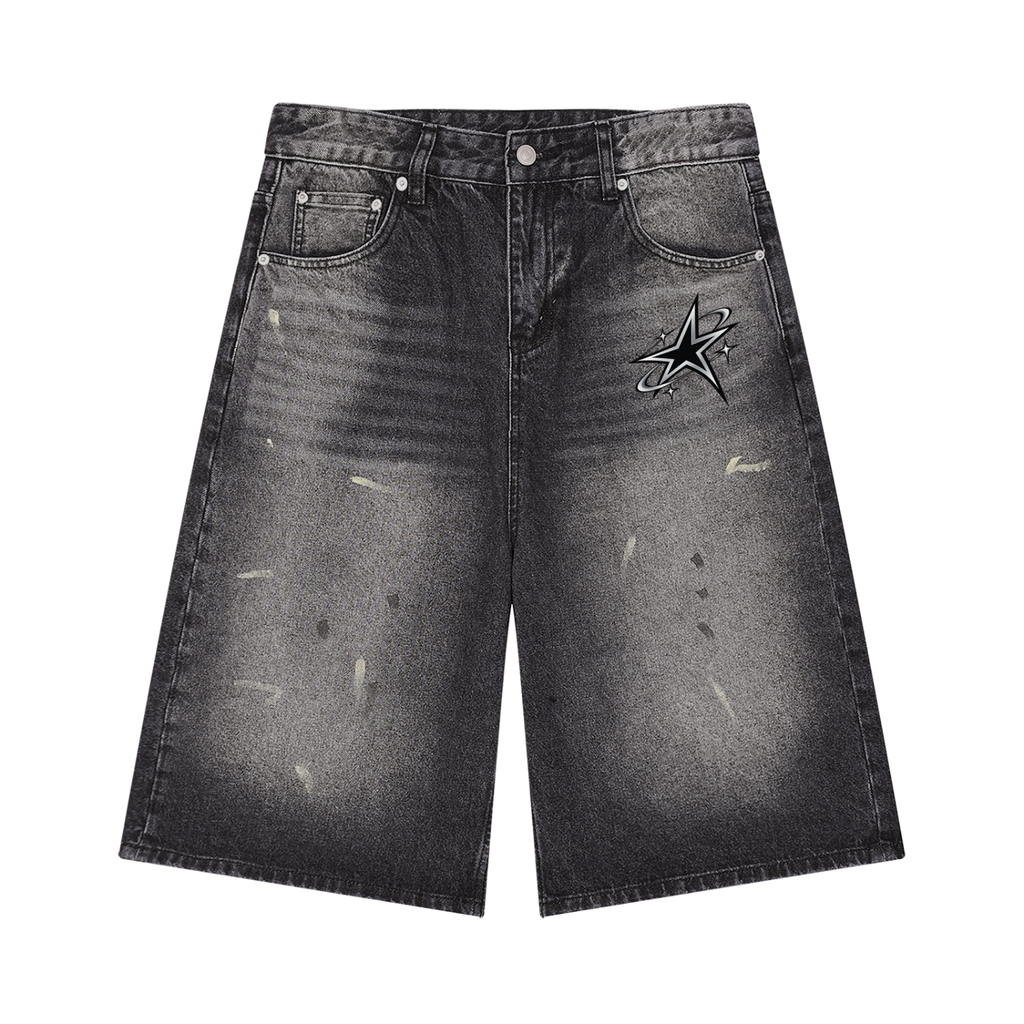 Zora light wash jorts