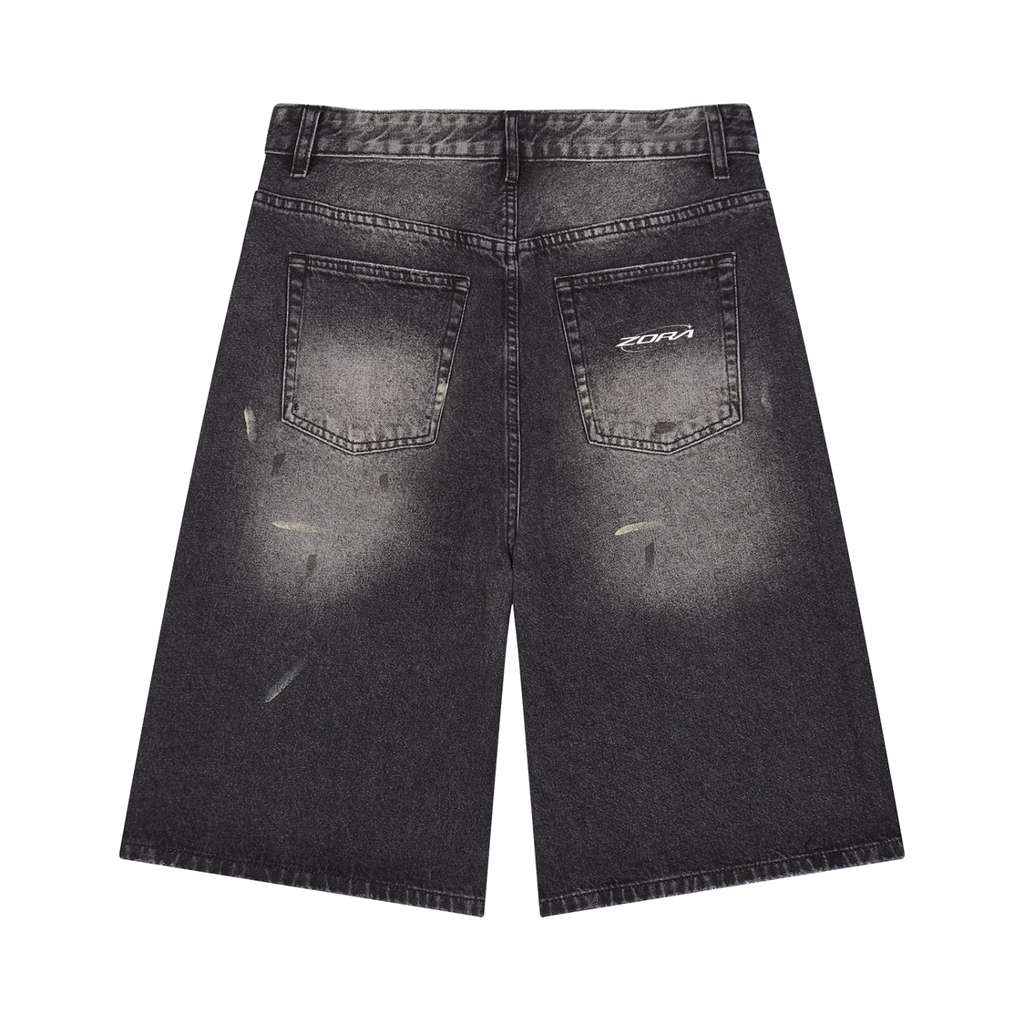 Zora light wash jorts